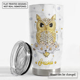 Personalized Owl Tumbler Jewelry Style Girl Loves Owls Lover Animal